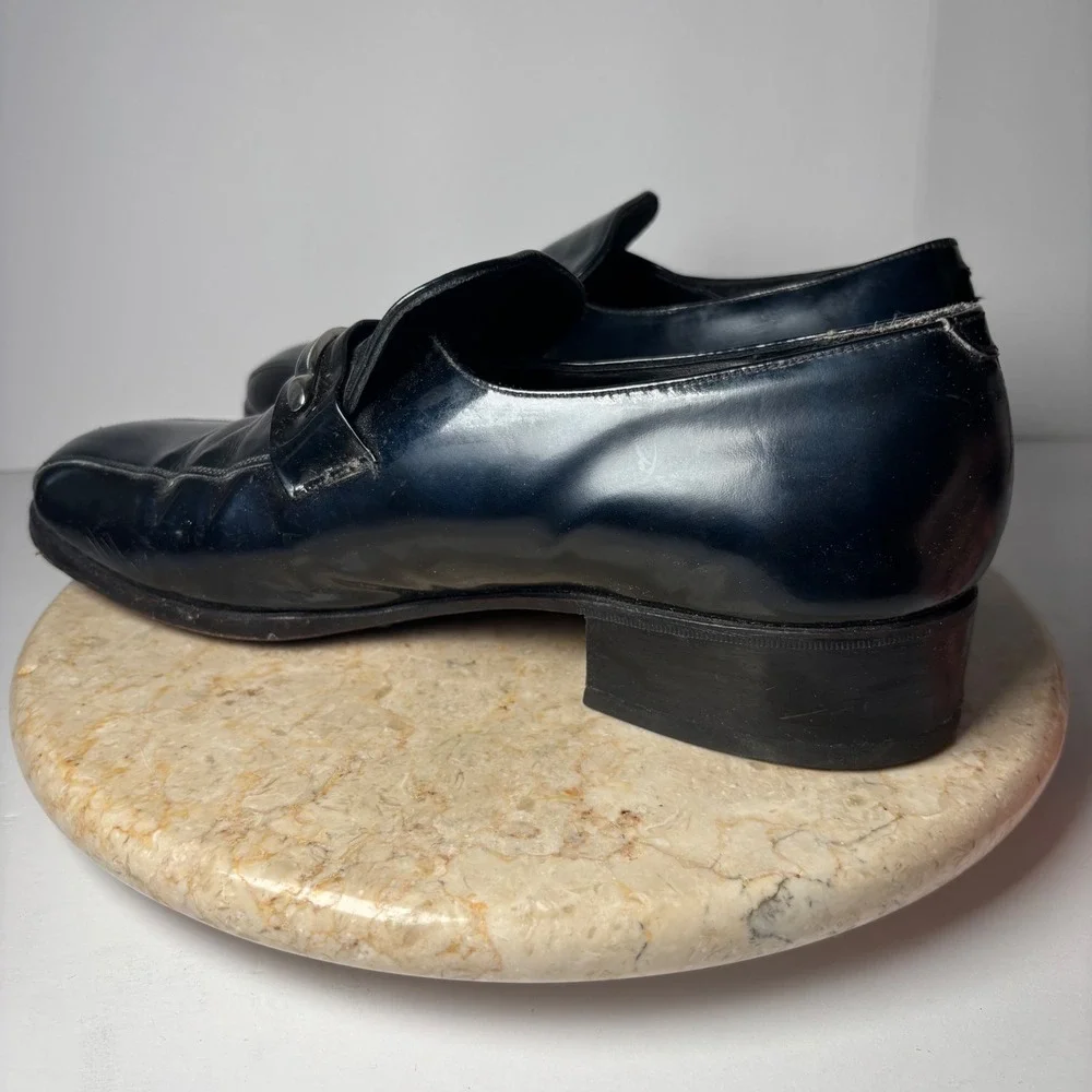 Mens Florsheim Designer Collection Patent Leather Loafers Slip On Dress Shoe 9 E